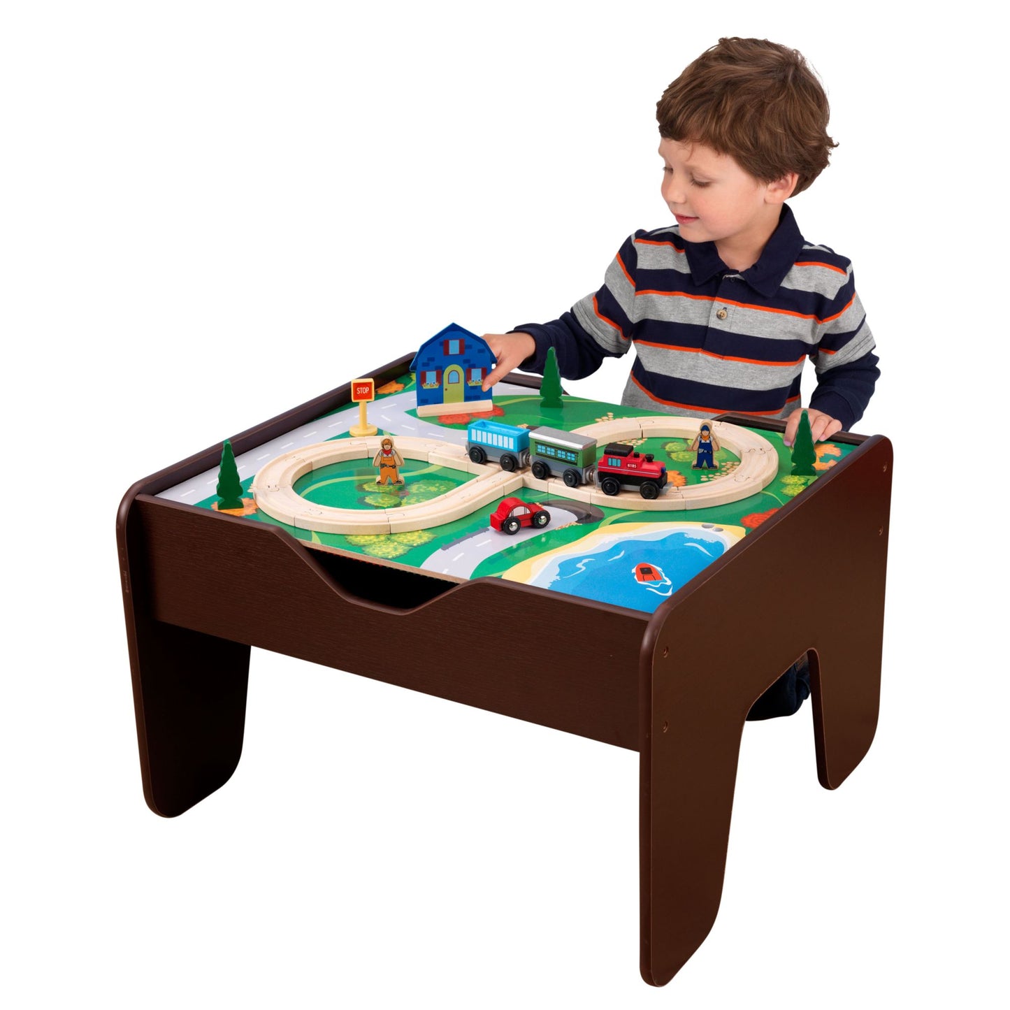 Kidkraft Kidkraft 2 in 1 Activity Table Lego Compatible - Espresso