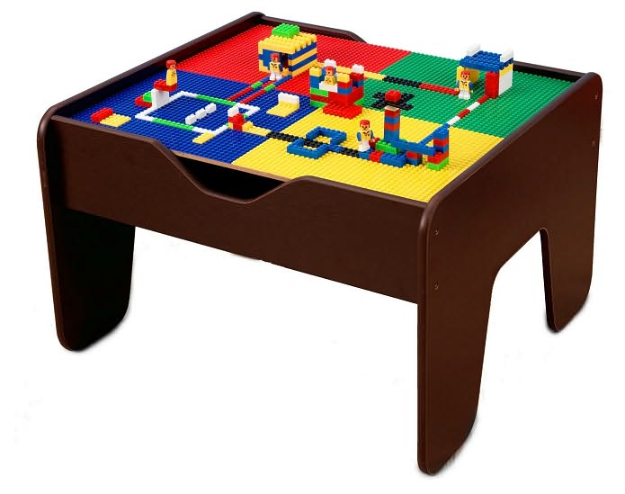 Kidkraft Kidkraft 2 in 1 Activity Table Lego Compatible - Espresso