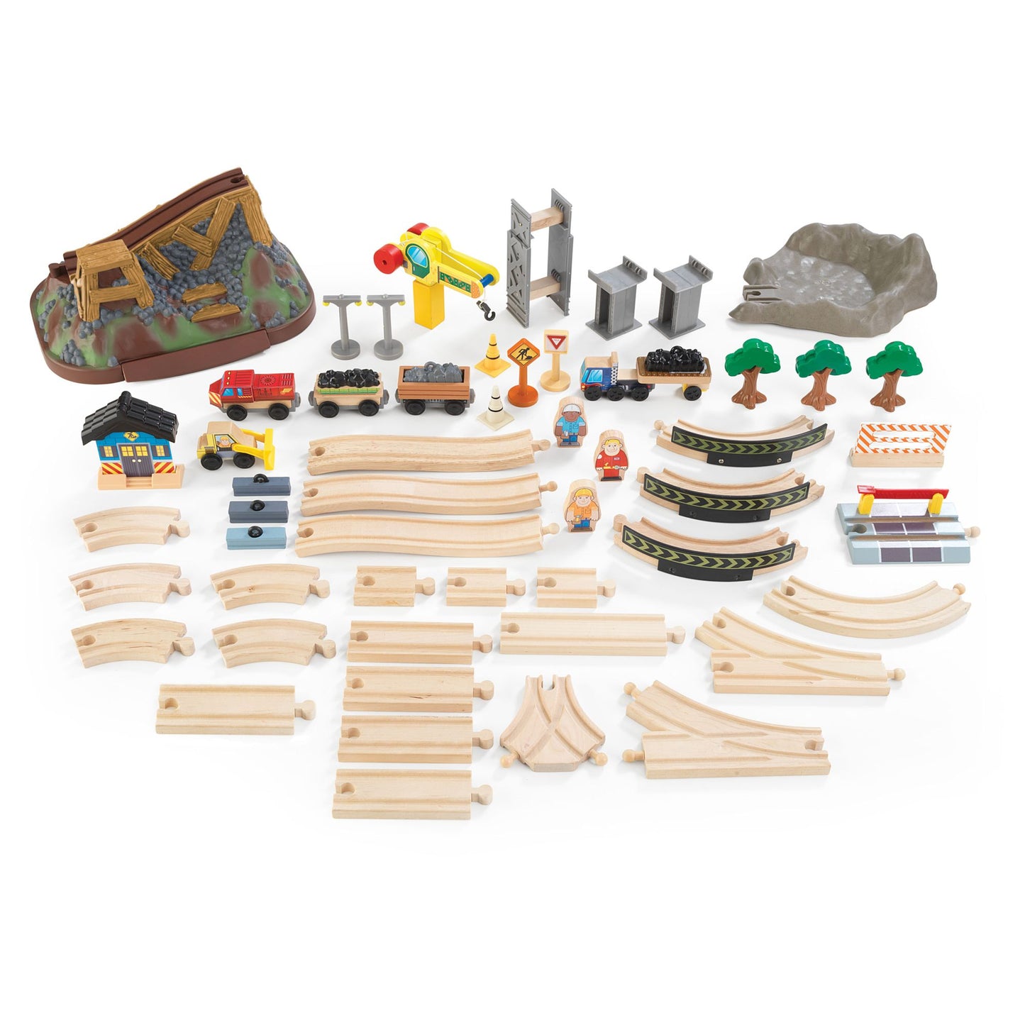 KidKraft 17805 Construction Bucket Top Train Set