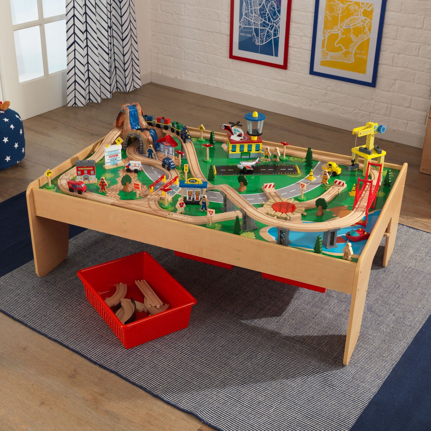 Waterfall Mountain Train Set and Table