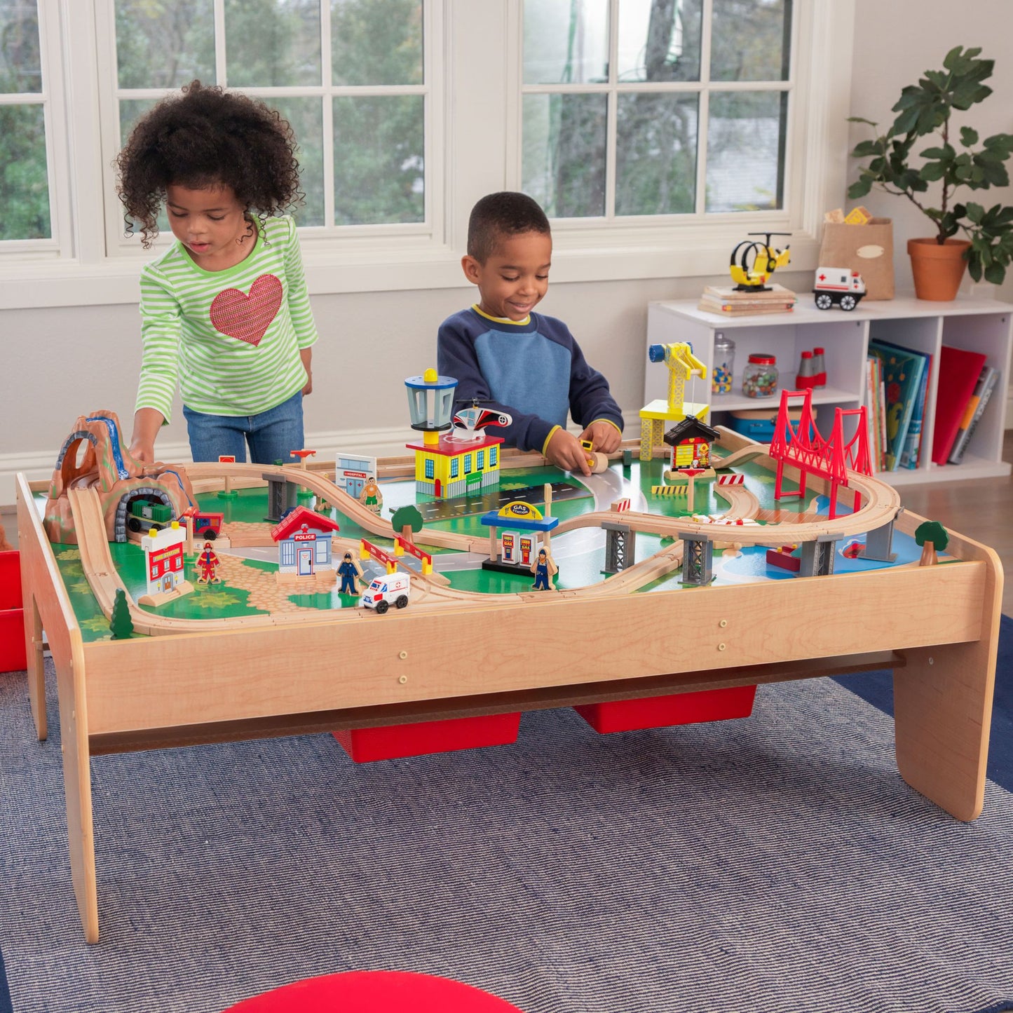 Waterfall Mountain Train Set and Table