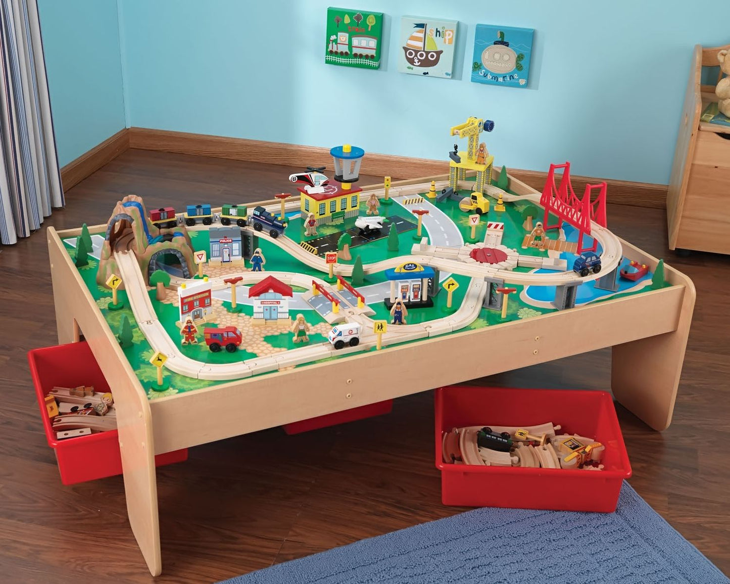 Waterfall Mountain Train Set and Table