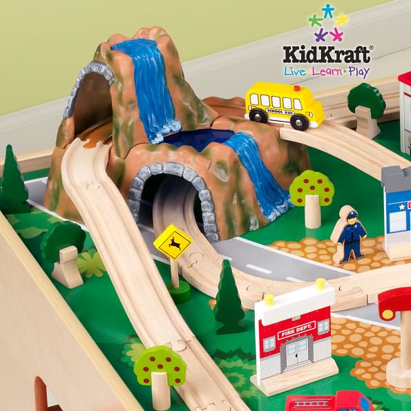 Waterfall Mountain Train Set and Table