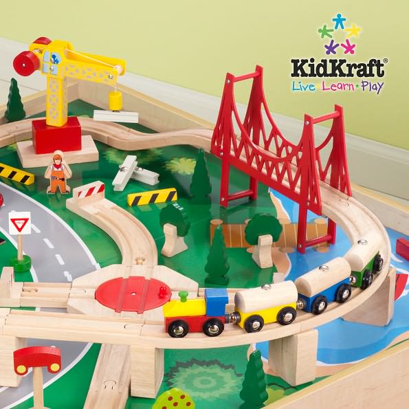 Waterfall Mountain Train Set and Table