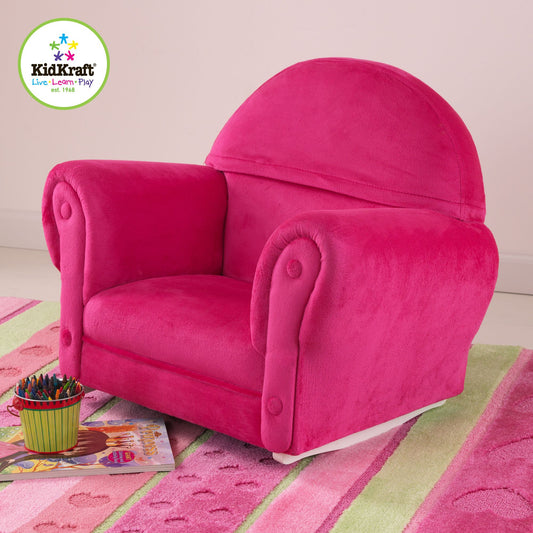Kidkraft Upholstered Rckr w/Slipcover - Bubblegum
