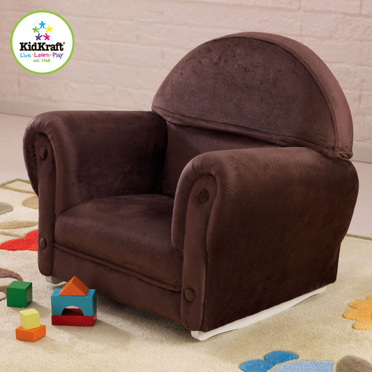 Kidkraft Upholstered Rocker with Slipcover - Chocolate