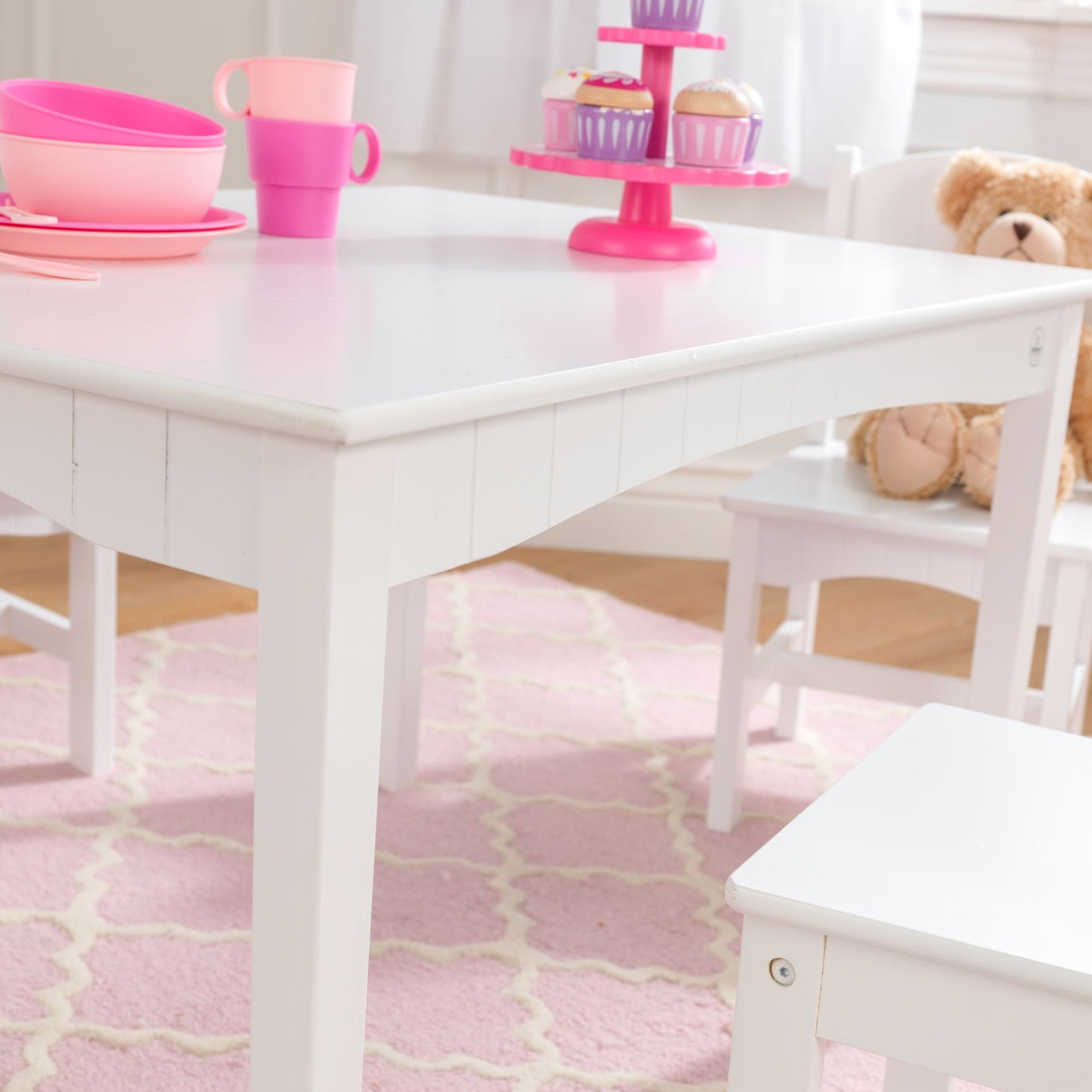 Nantucket Table with Bench and 2 Chairs