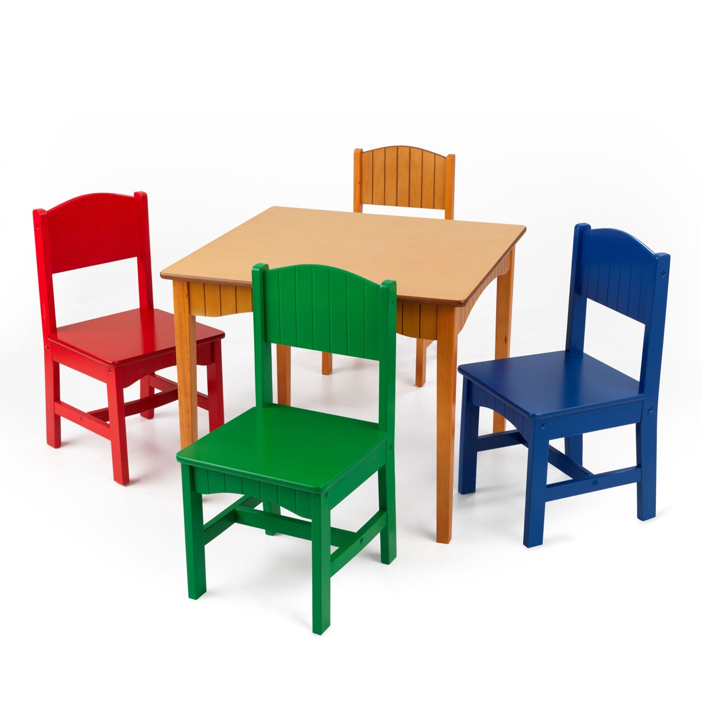 KidKraft Nantucket Table and 4 Chair Set In Primary