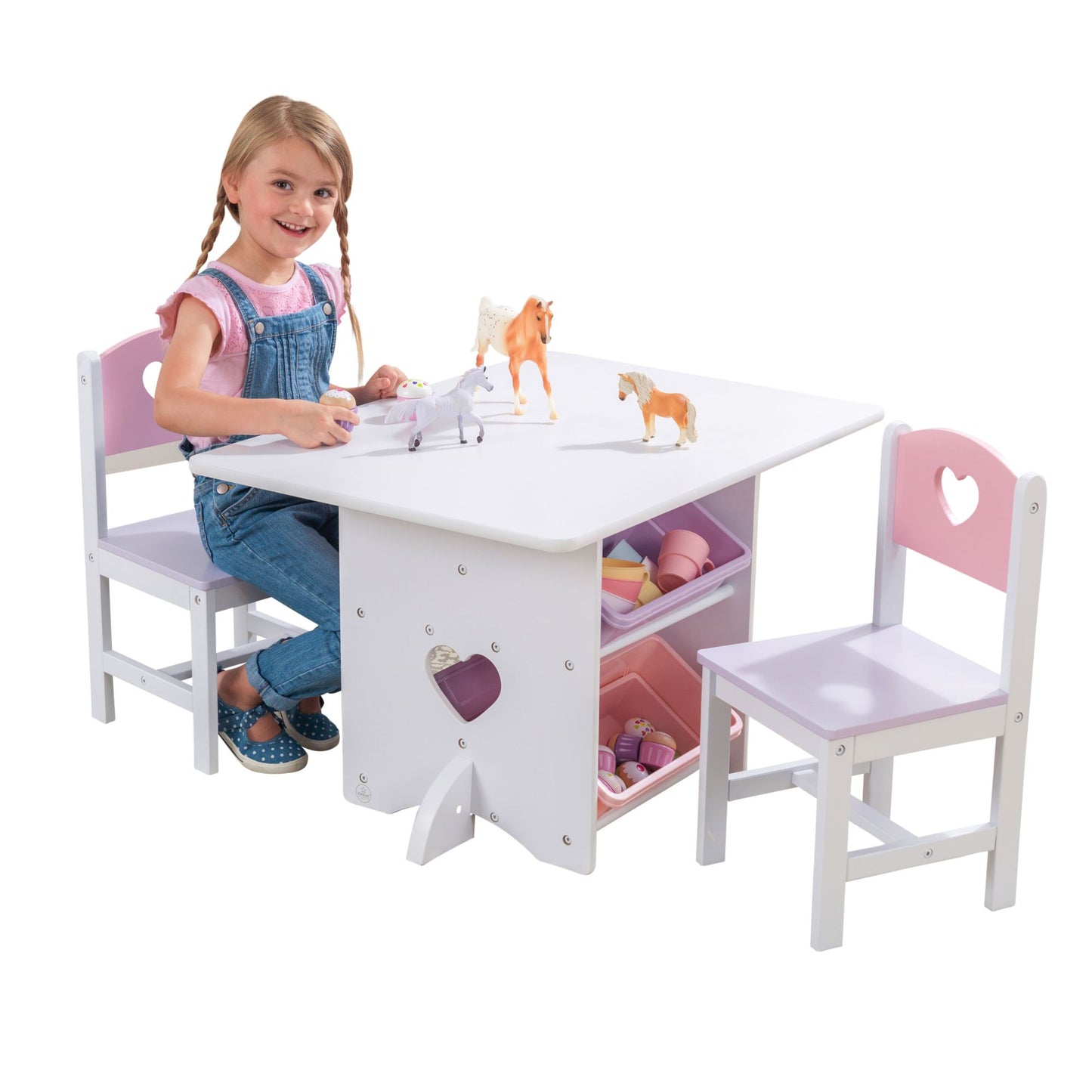 Heart Kids'' Table and Chair Set