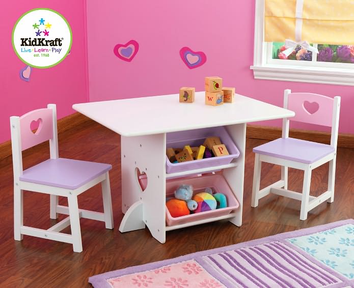 Heart Kids'' Table and Chair Set