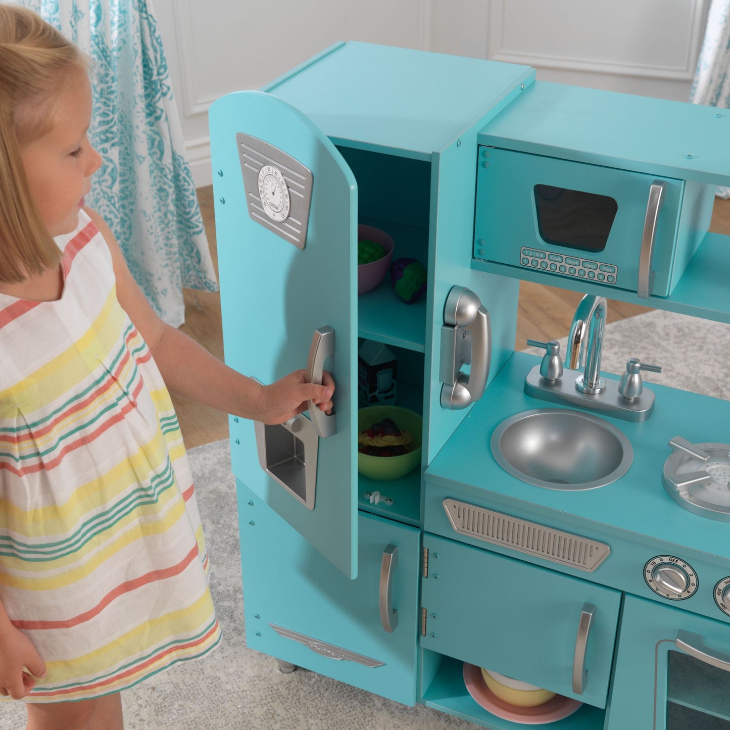 Blue Vintage Kitchen