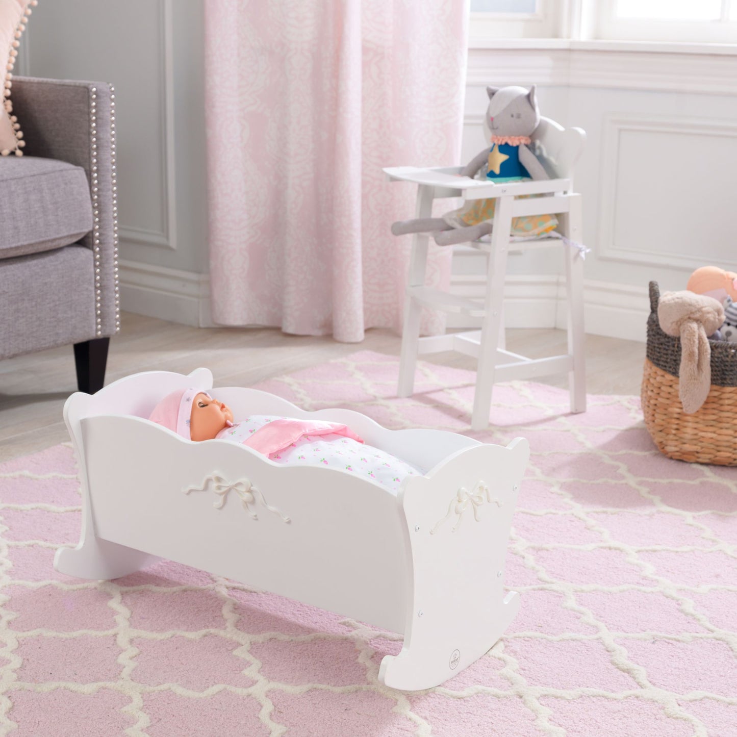 Kidkraft Tiffany Bow Lil' Doll Cradle