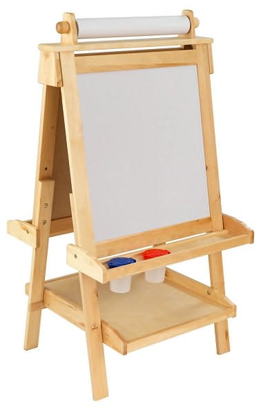 Kidkraft Deluxe Wood Easel - Natural