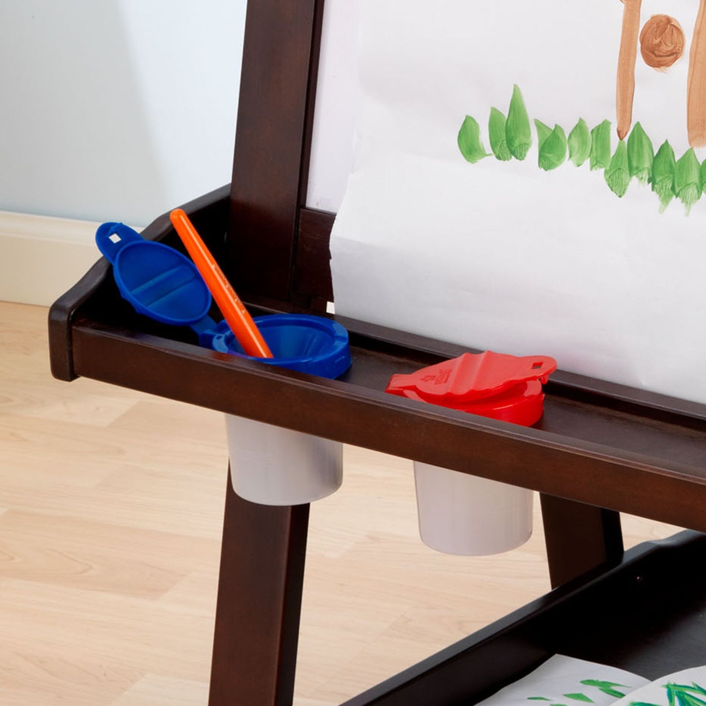 Kidkraft Deluxe Wood Easel - Espresso