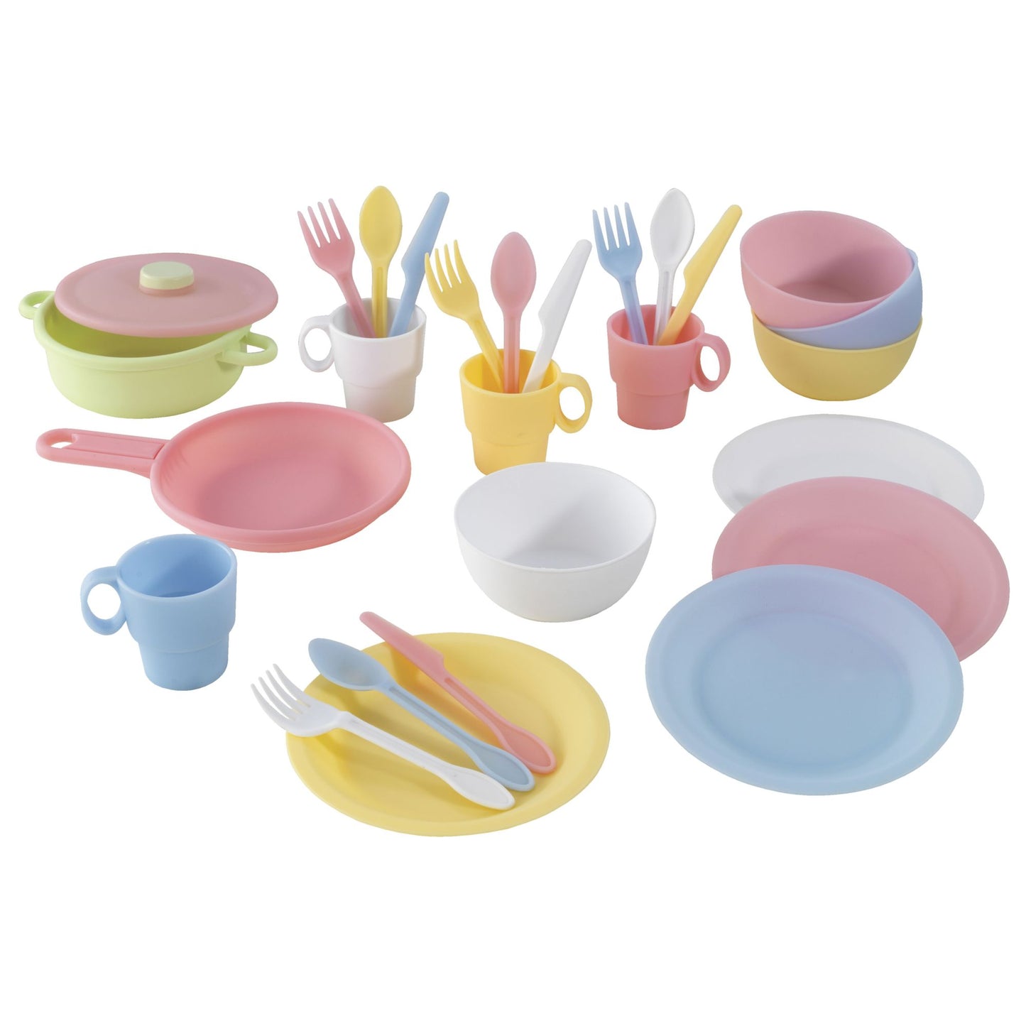 Kidkraft 27 Piece Cookware Playset - Pastel