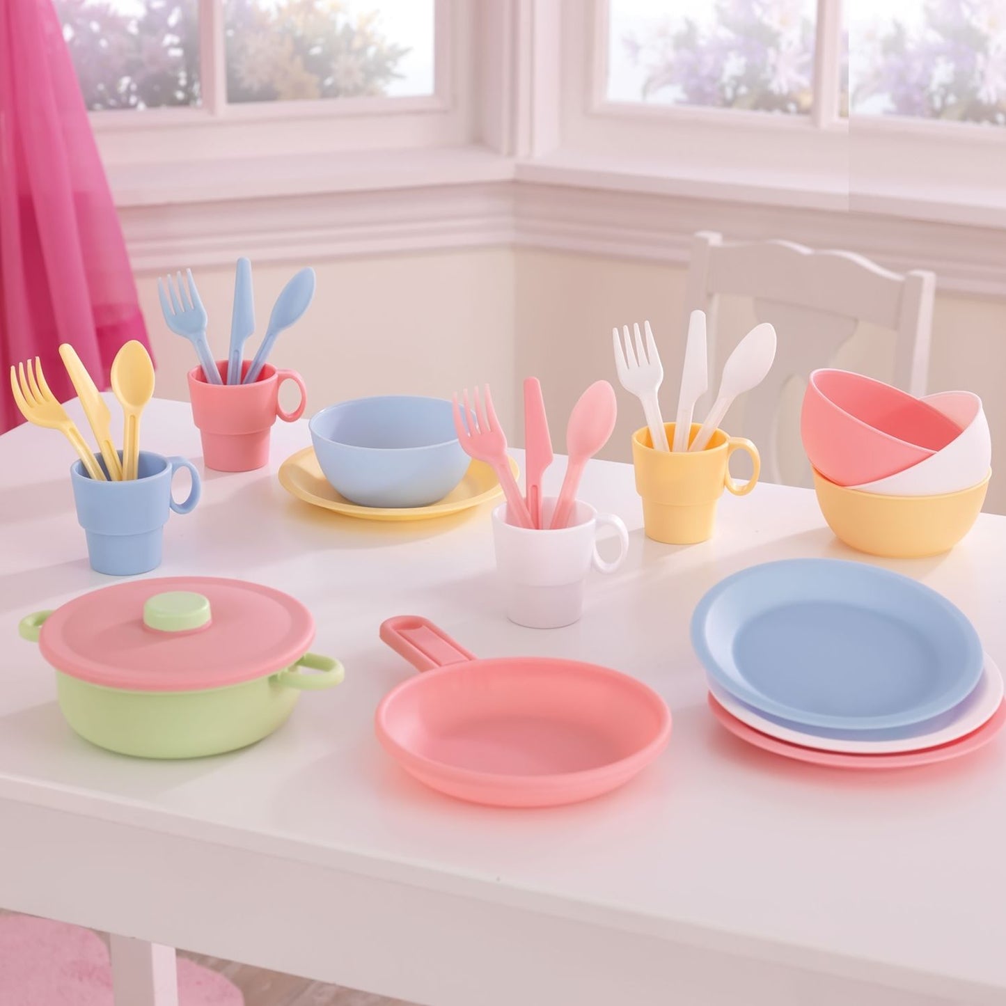 Kidkraft 27 Piece Cookware Playset - Pastel