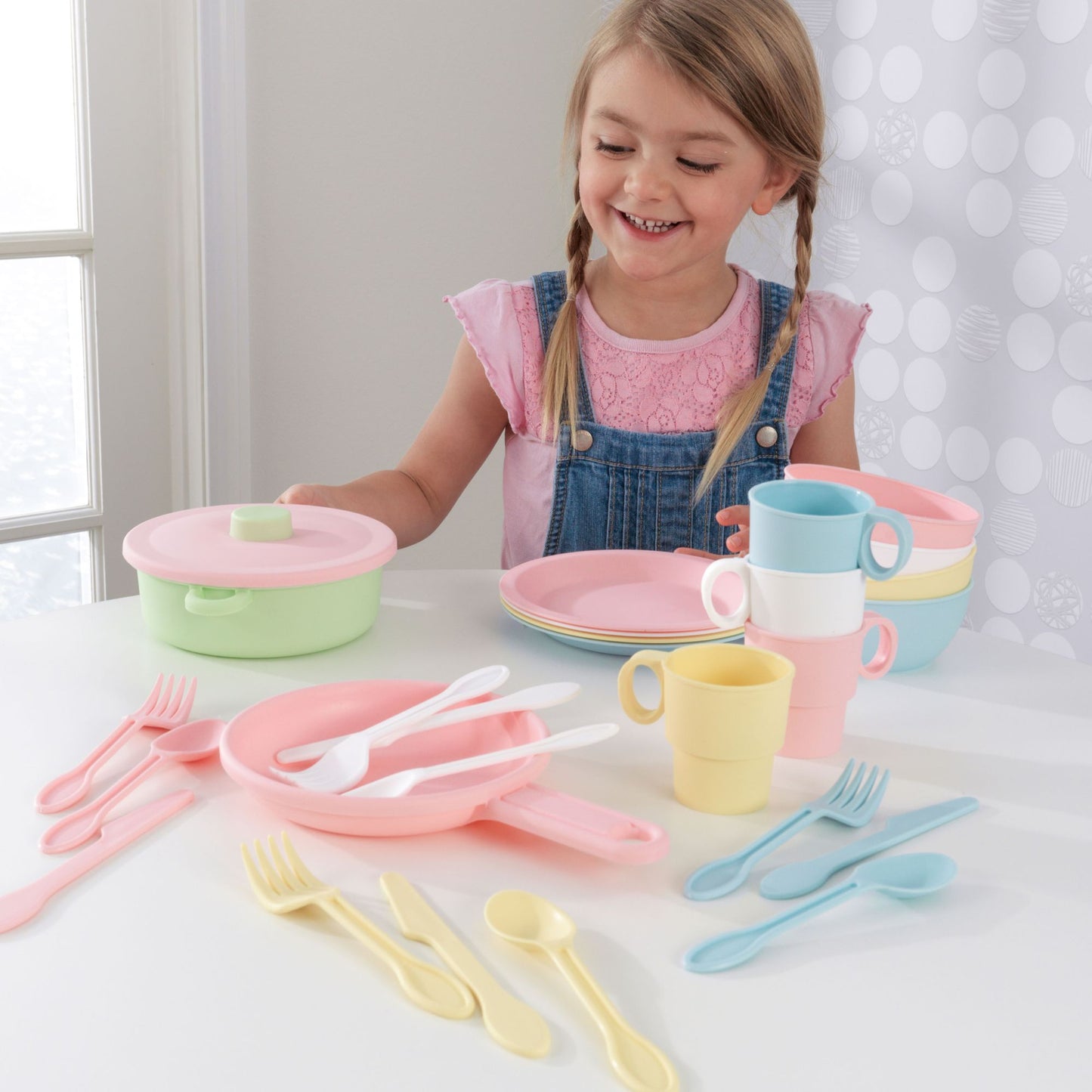 Kidkraft 27 Piece Cookware Playset - Pastel