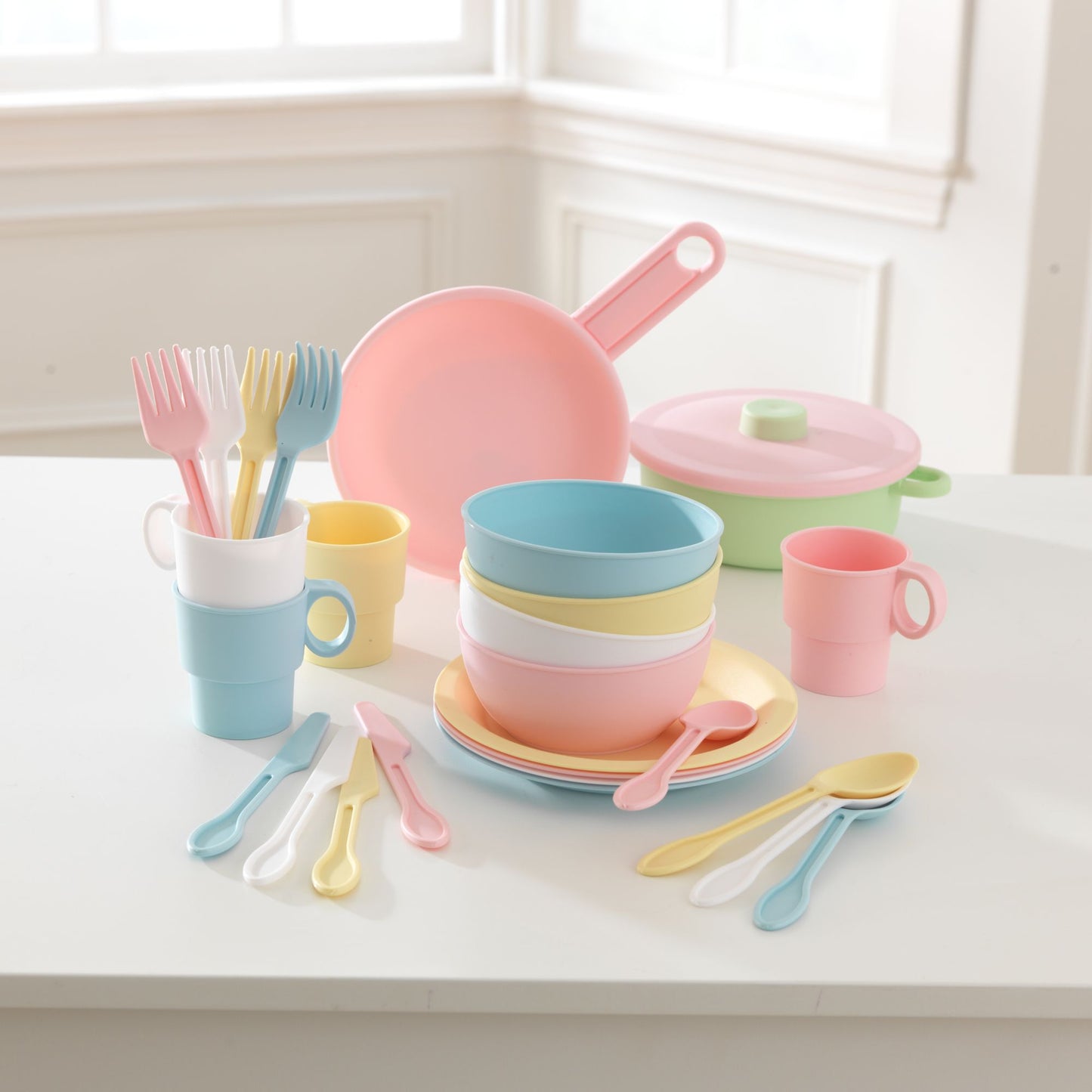 Kidkraft 27 Piece Cookware Playset - Pastel