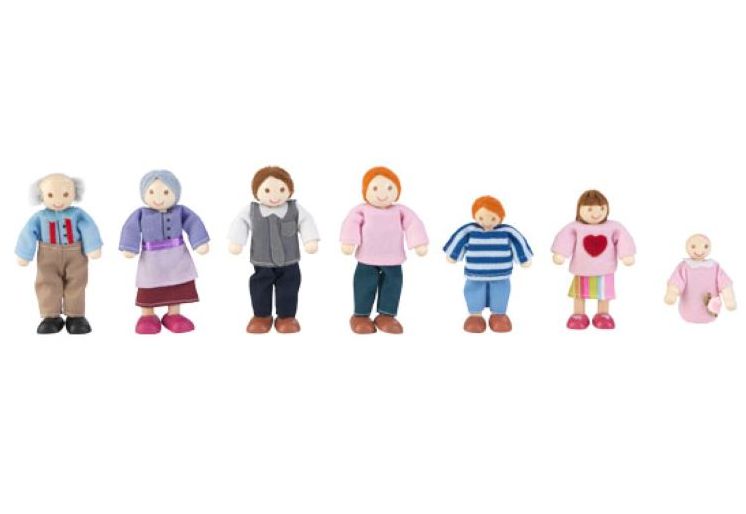 Doll Family of 7 - Caucasian