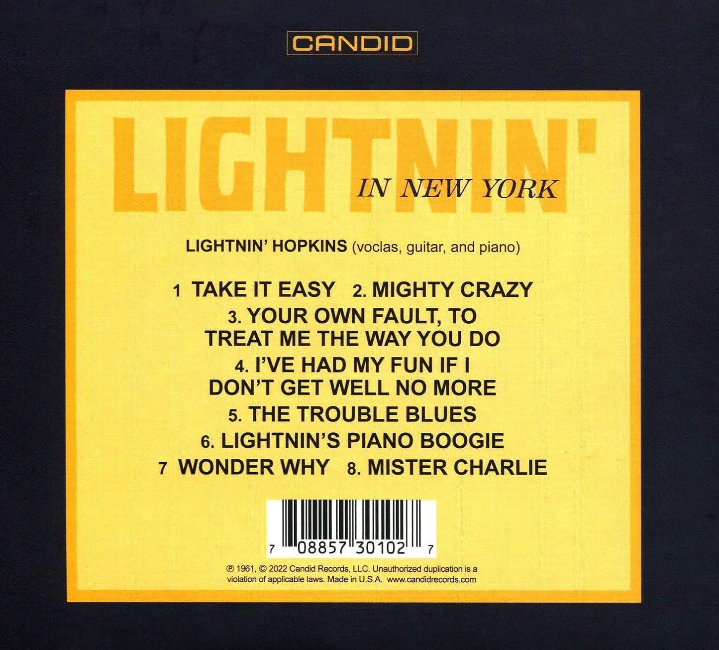 Lightnin' In New York