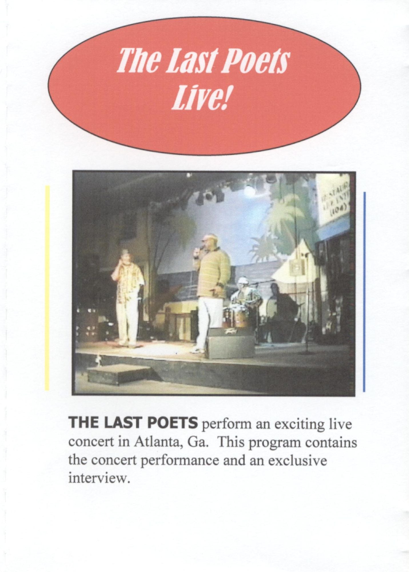 The Last Poets Live!