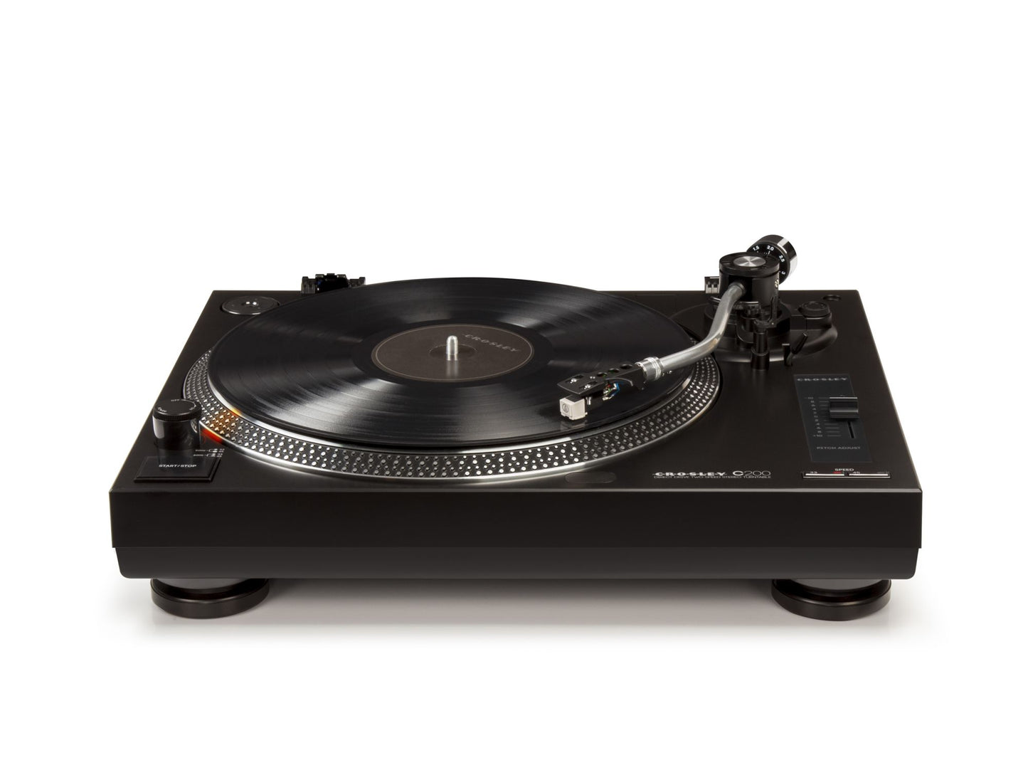 Crosley C200-BK Direct Drive Turntable - Black