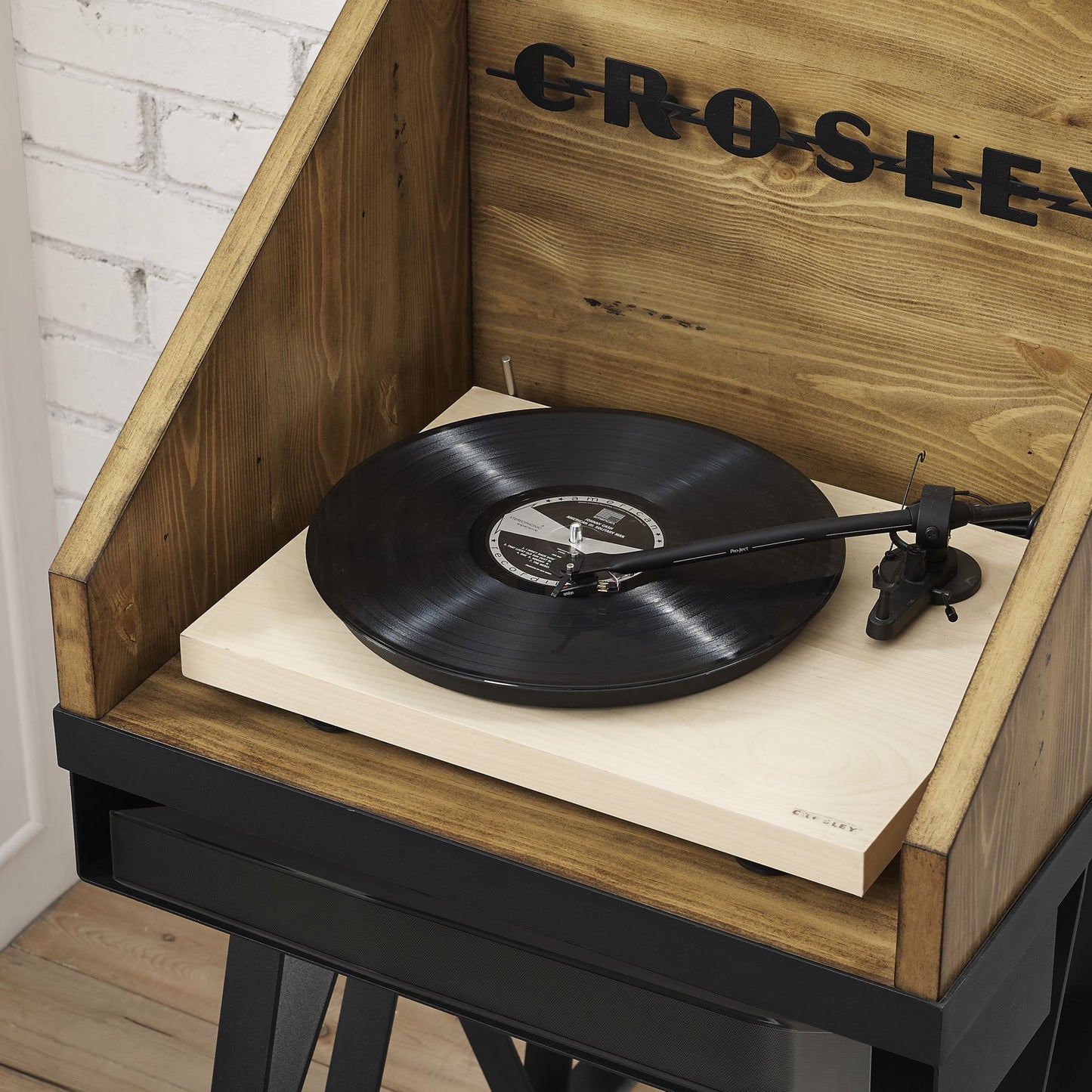 Brooklyn Turntable Stand in Natural