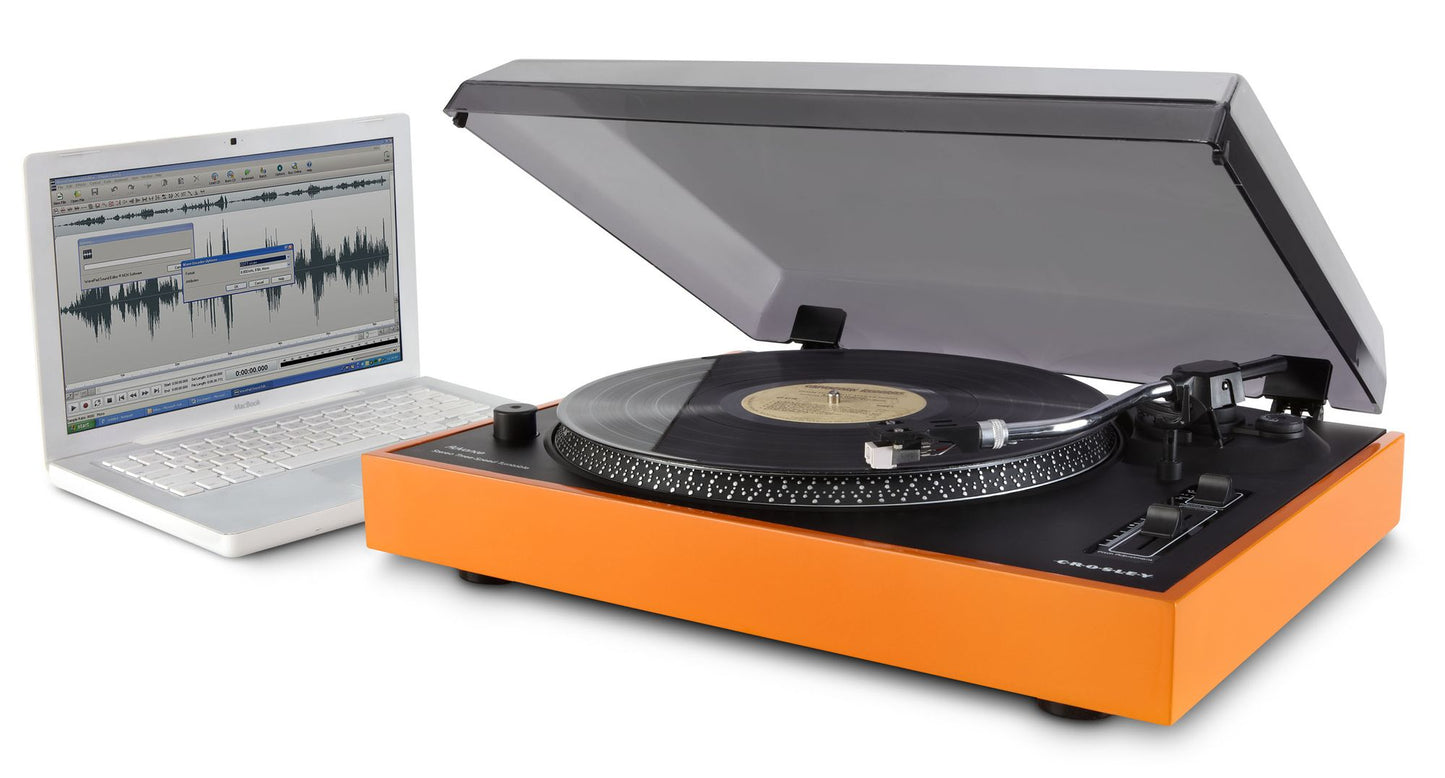Crosley Advance Stereo USB Turntable- Orange