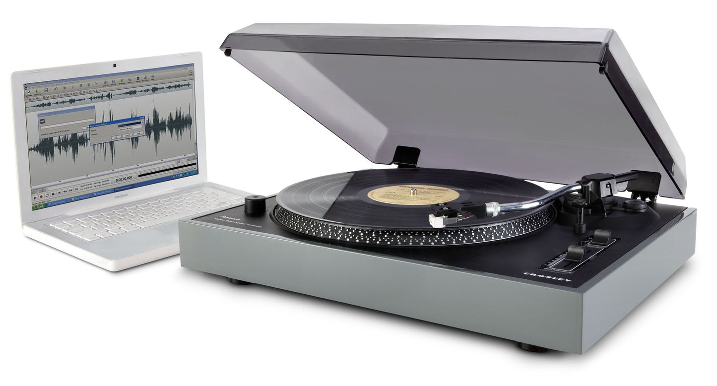 Crosley Advance Stereo USB Turntable- Grey