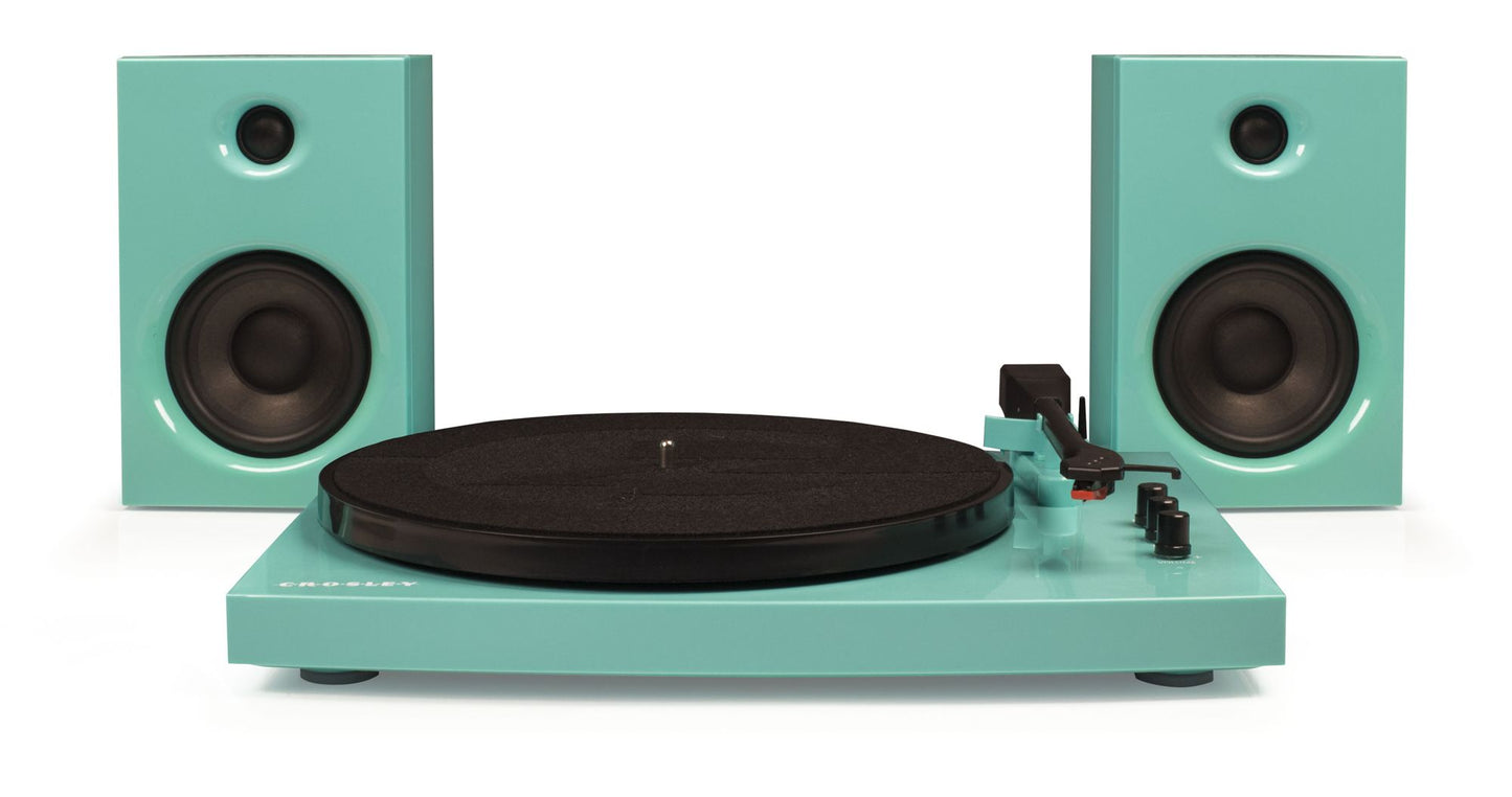 T100 TURNTABLE SYSTEM IN TURQUOISE