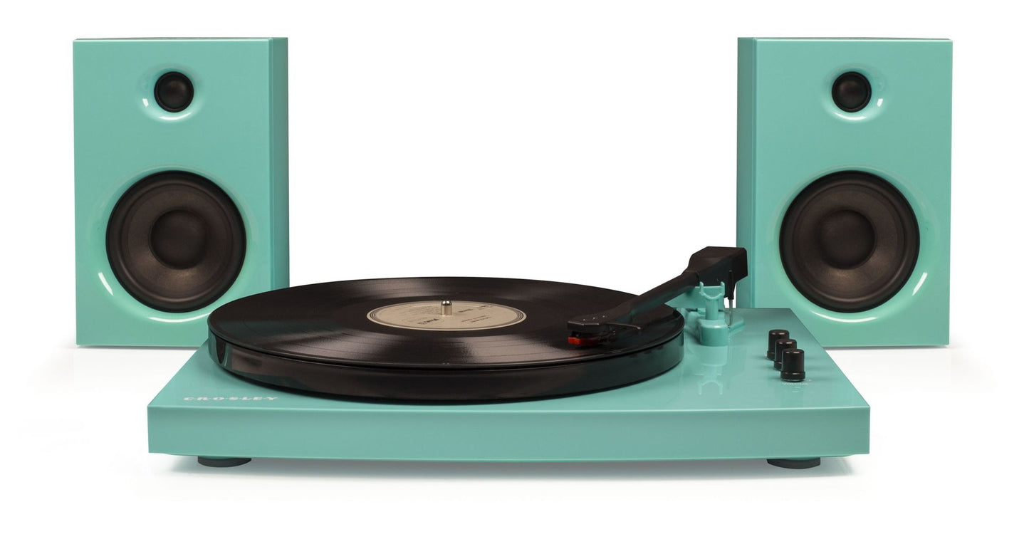 T100 TURNTABLE SYSTEM IN TURQUOISE