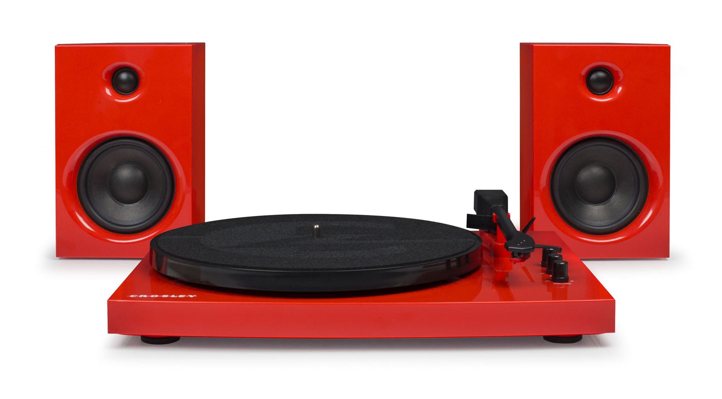 T100 TURNTABLE SYSTEM IN RED
