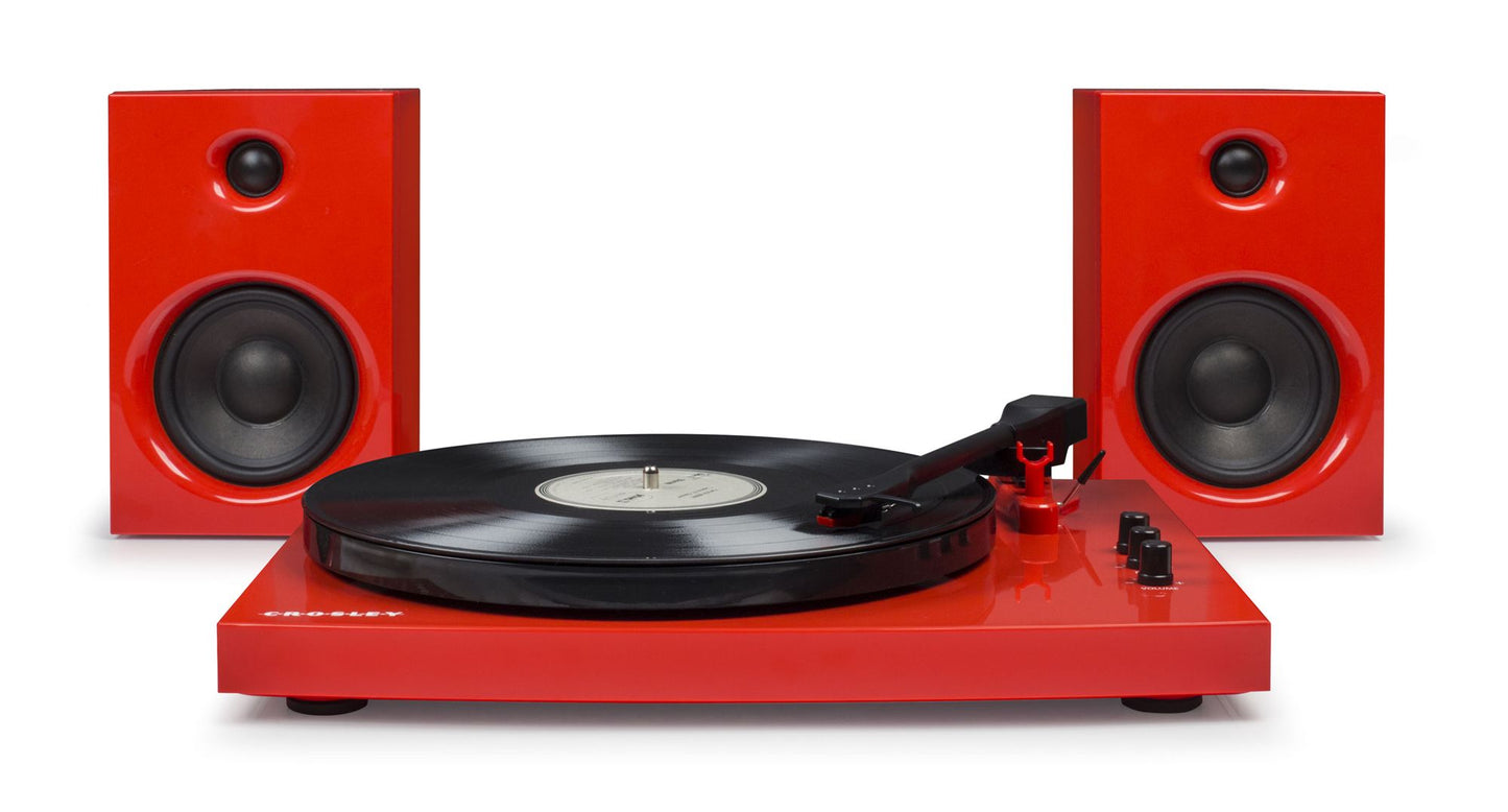 T100 TURNTABLE SYSTEM IN RED