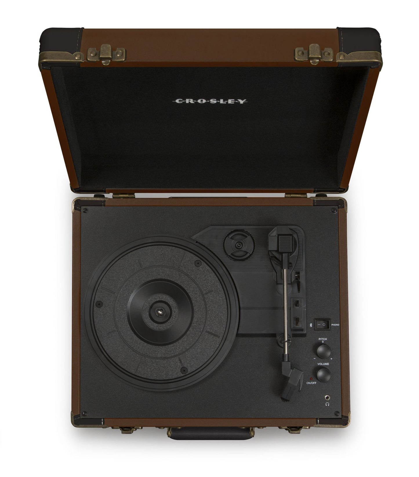 CROSLEY CR6019D-BR EXECUTIVE PORTABLE USB TURNTABLE WITH BLUETOOTH