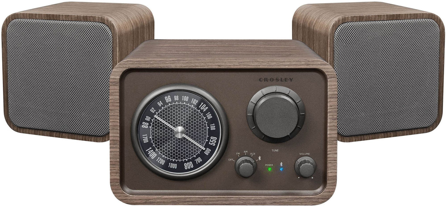 Crosley Trio Bluetooth Stereo System- Brown