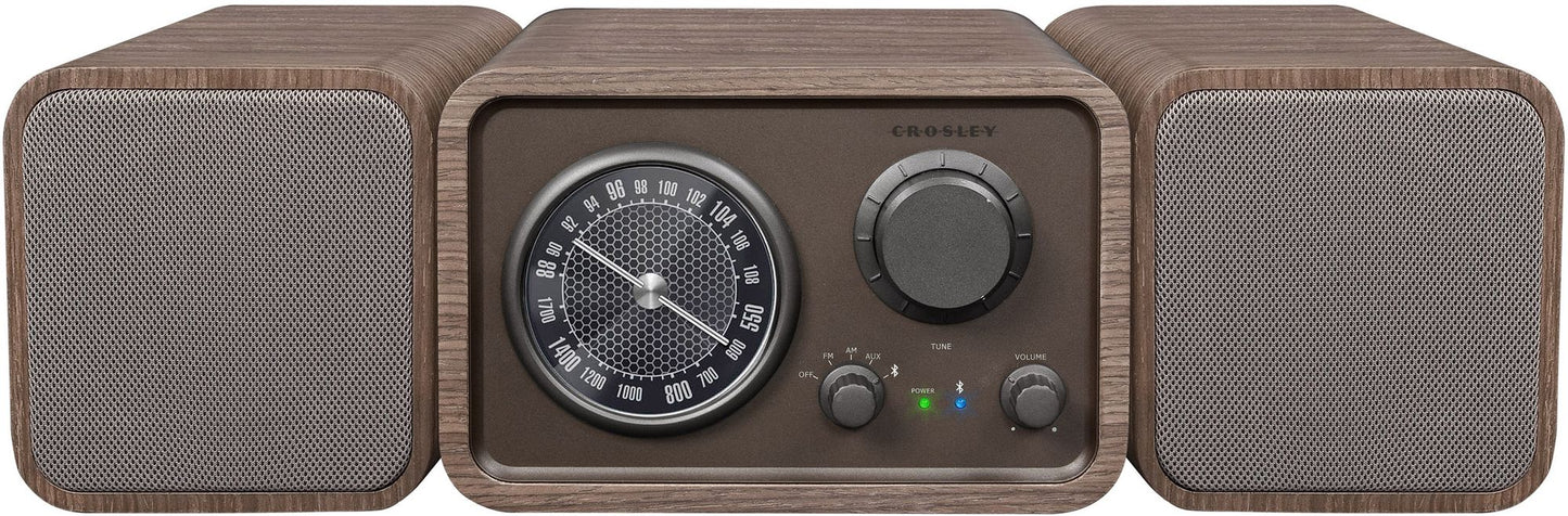 Crosley Trio Bluetooth Stereo System- Brown