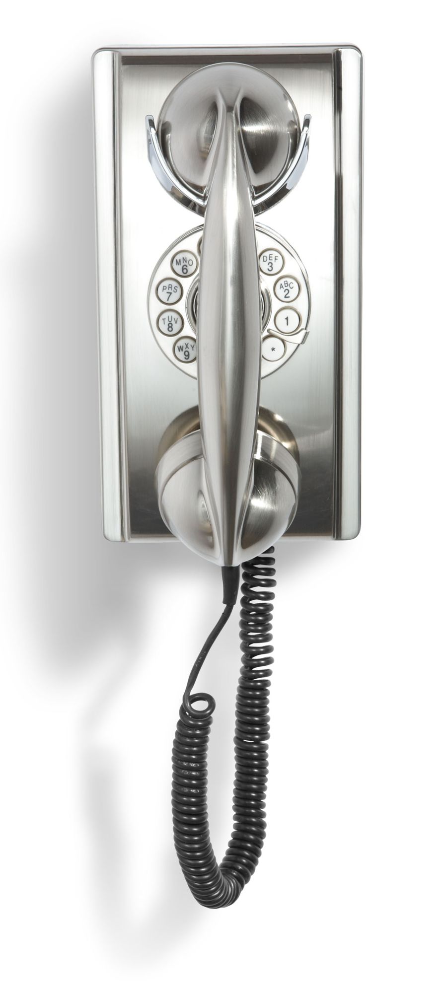 Crosley 302 Wall Phone - Brushed Chrome