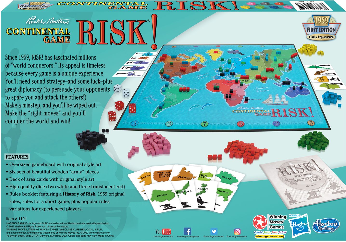 Risk 1959 Edition Board Game