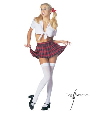 Leg Avenue LA8879-SM Red School Girl Adult Costume Size Small-Med