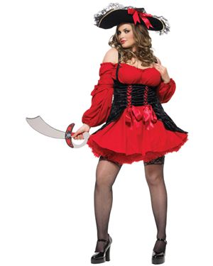 Leg Avenue LA83157X-3X4X Womens Plus Size Vixen Pirate Costume Size 3X-4X