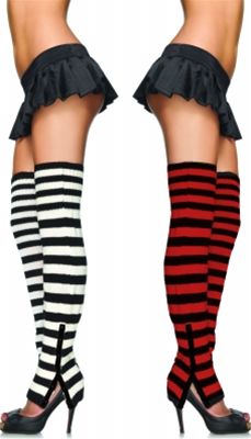 Leg Avenue 187092 Extra Long Striped Leg Warmers Adult