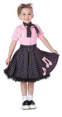 Leg Avenue 187581 Sock Hop Sally Child Costume