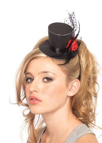 Leg Avenue 187688 Mini Top hat With Rose Adult
