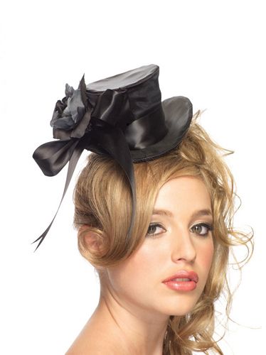 Leg Avenue 187689 Satin Top Hat Adult Black