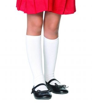 Leg Avenue 196014 White Knee Socks Child