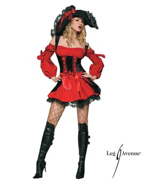 Leg Avenue LA83157-S Vixen Pirate Wench Adult Costume Size Small
