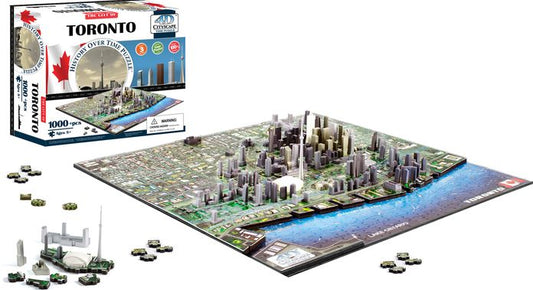 4D Toronto Skyline Time Puzzle