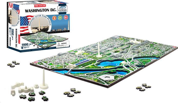 4D Washington DC Skyline Time Puzzle
