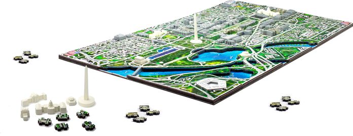 4D Washington DC Skyline Time Puzzle