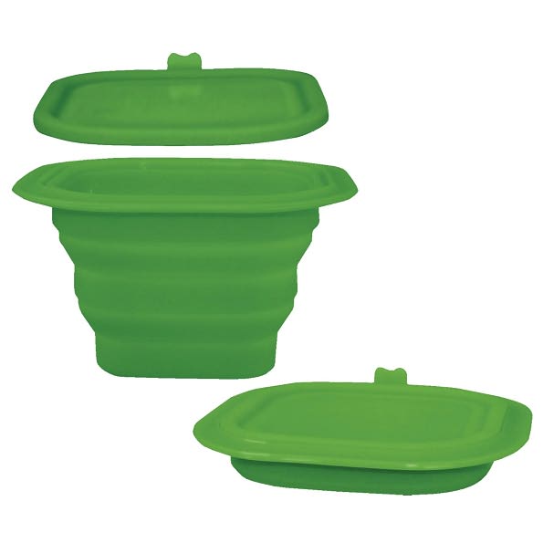 I Play Collapsible Silicone Storage Bowl, Green